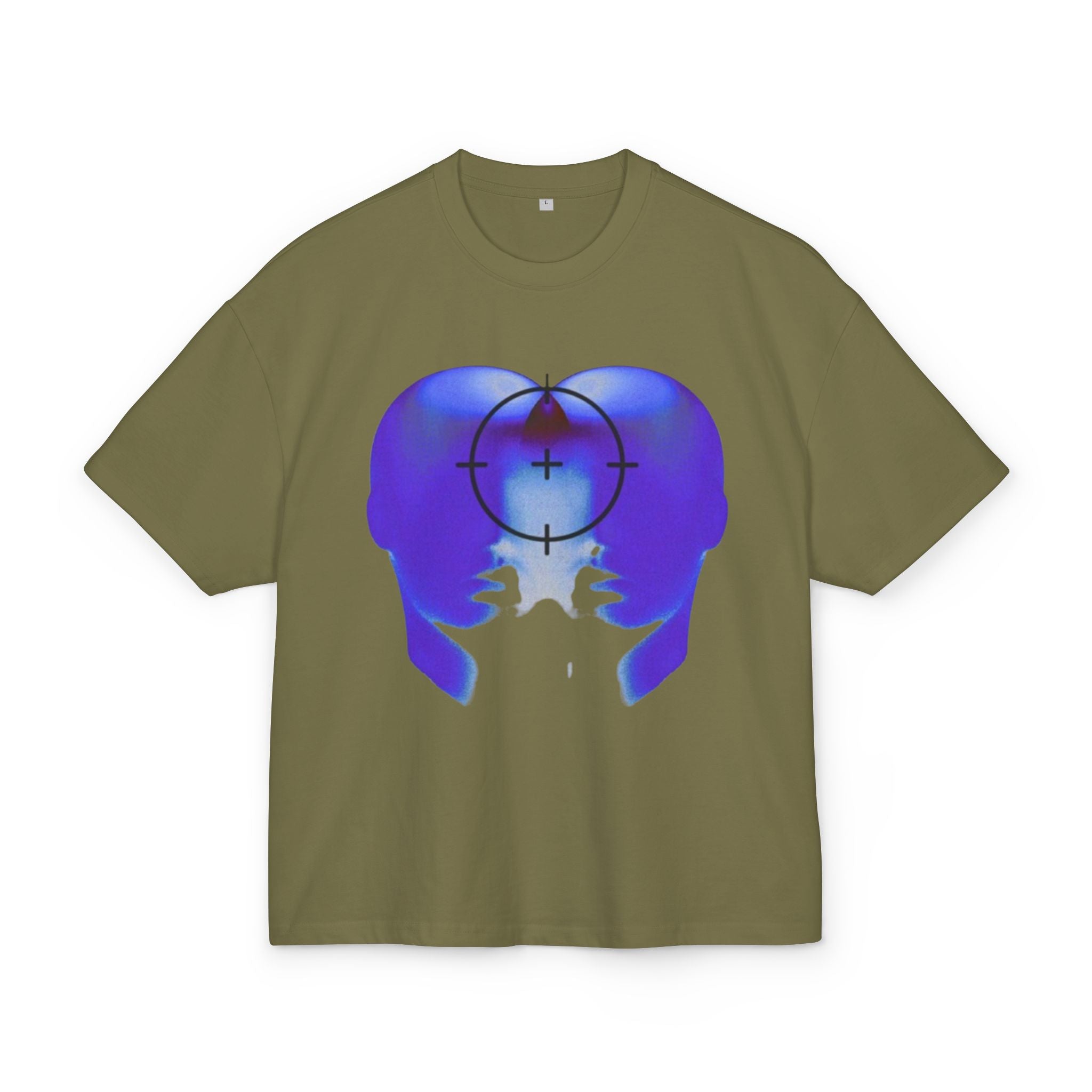 Blue Head Design  Heavy Cotton Tee