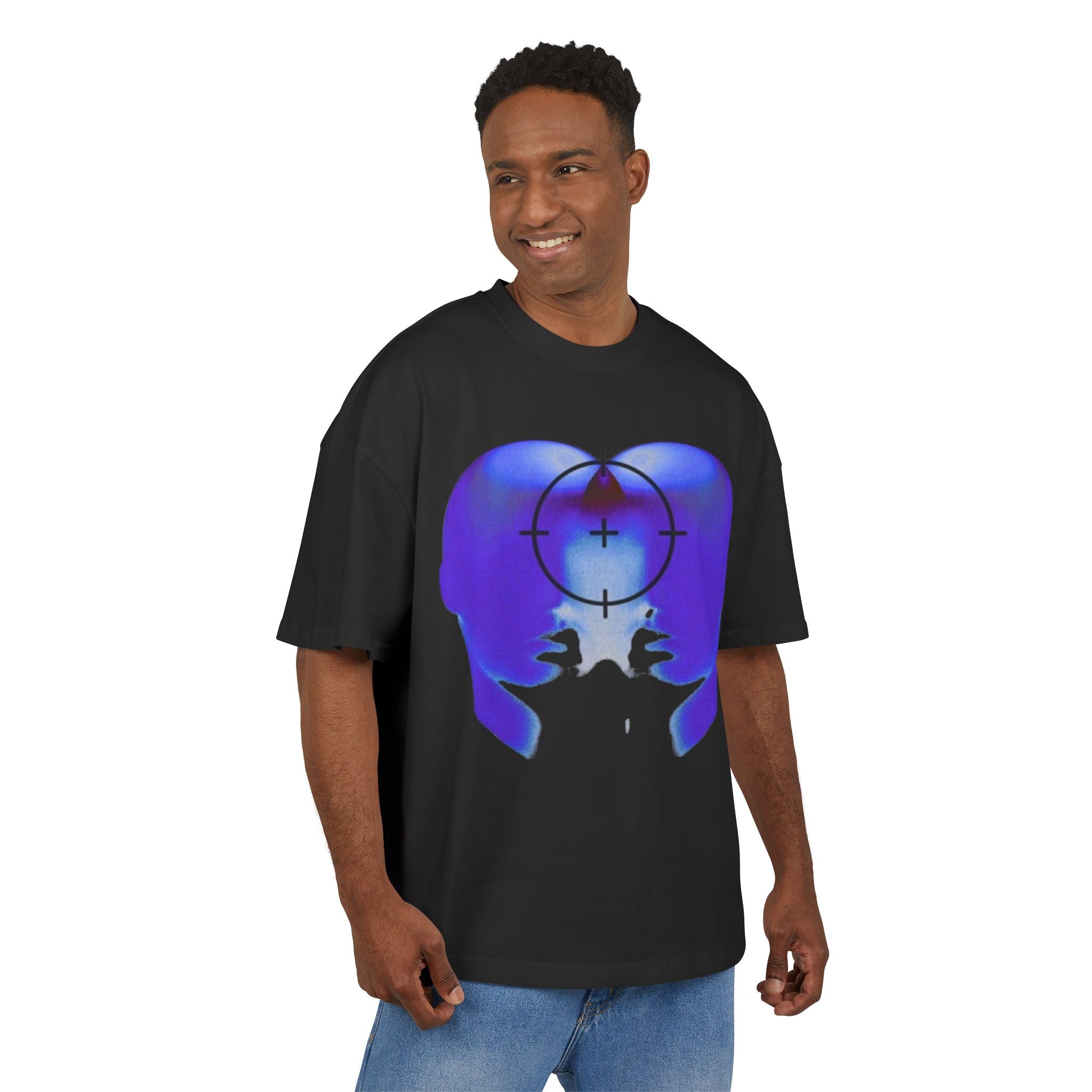Blue Head Design  Heavy Cotton Tee