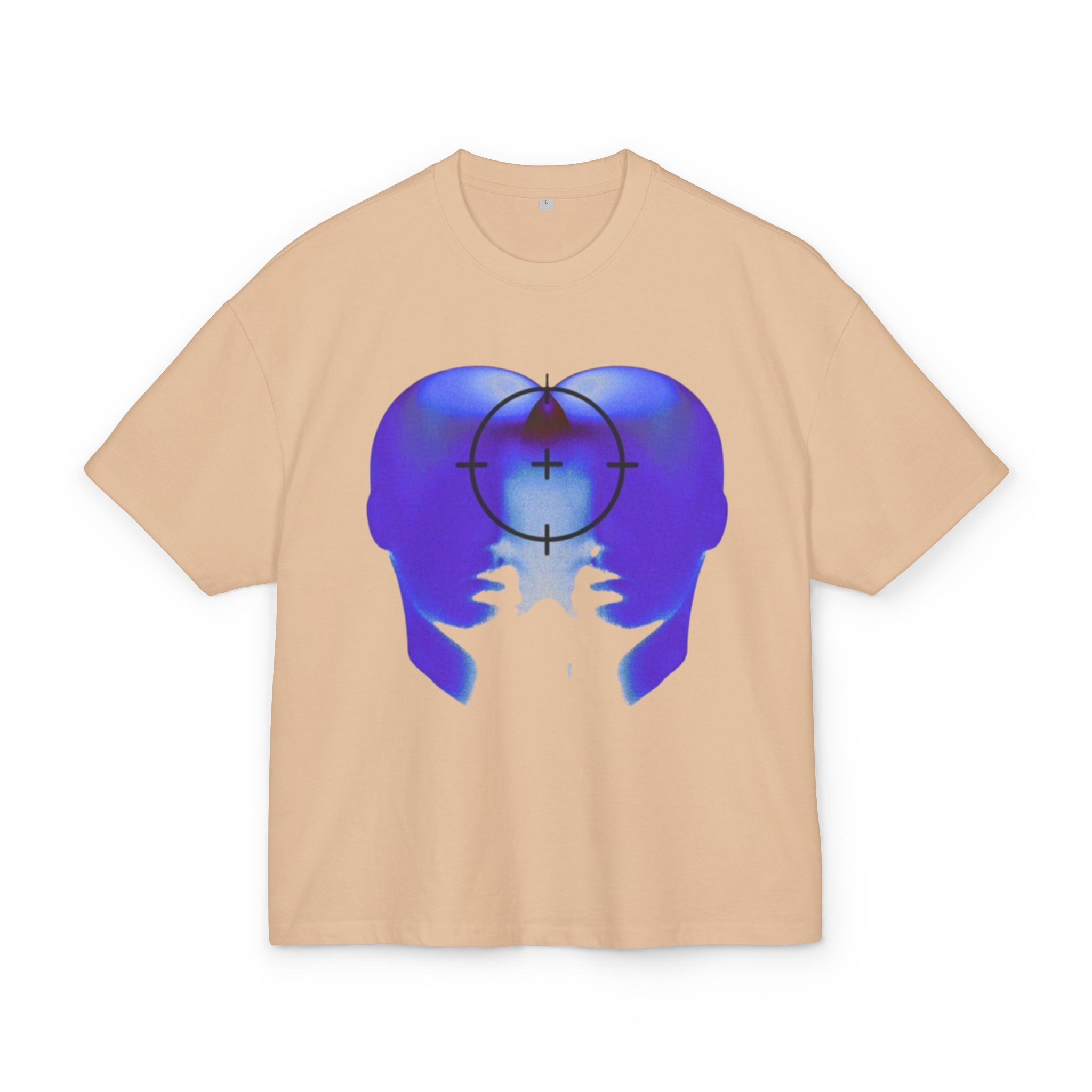 Blue Head Design  Heavy Cotton Tee