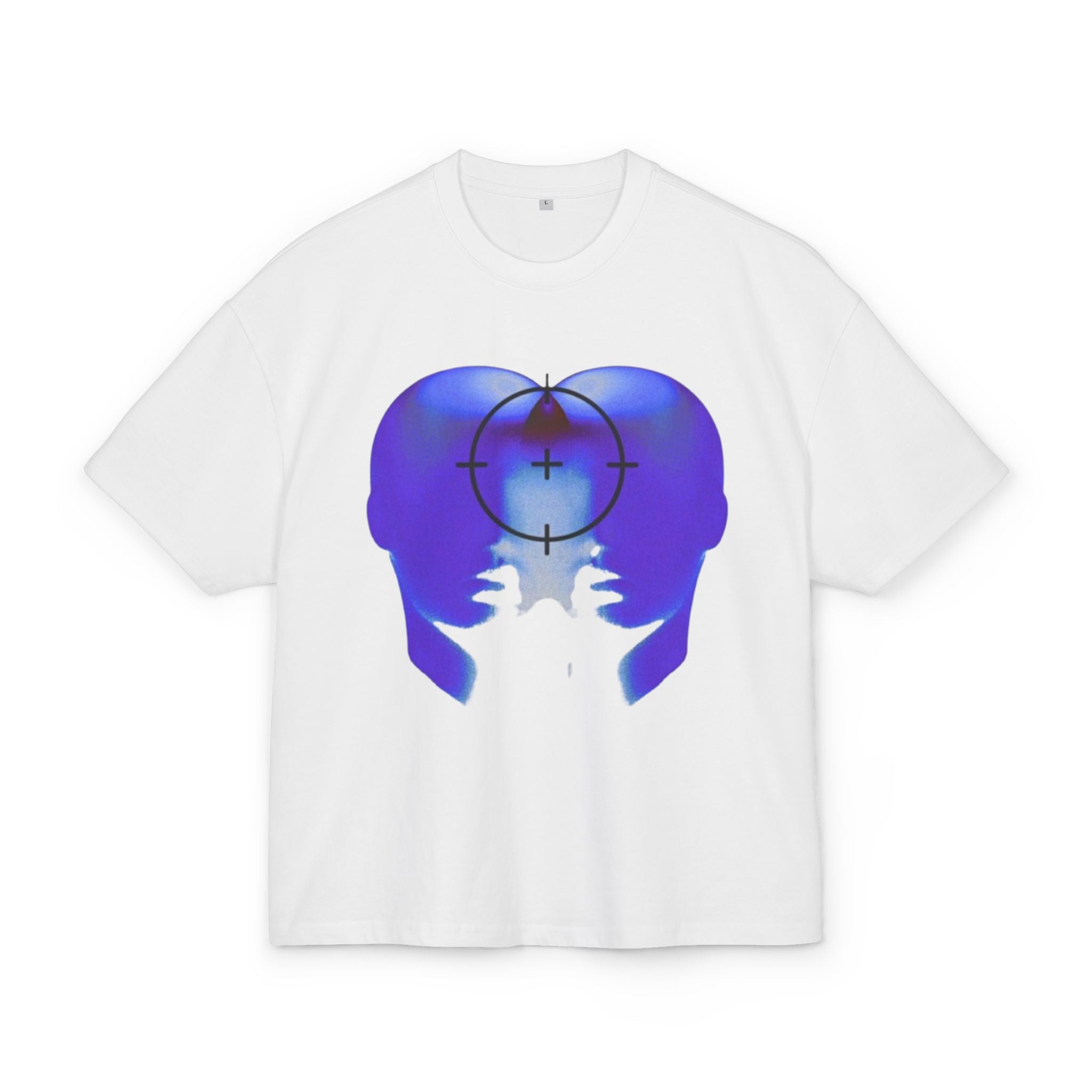 Blue Head Design  Heavy Cotton Tee